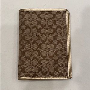 NEW Coach Passport Cover